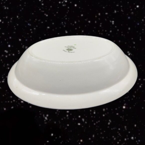 Johnson Brothers Indian Tree Oval Serving Bowl Dish Painted Ceramic England 9”W - Picture 11 of 12